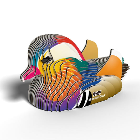 EUGY Mandarin Duck 3D cardboard model kit - finished model