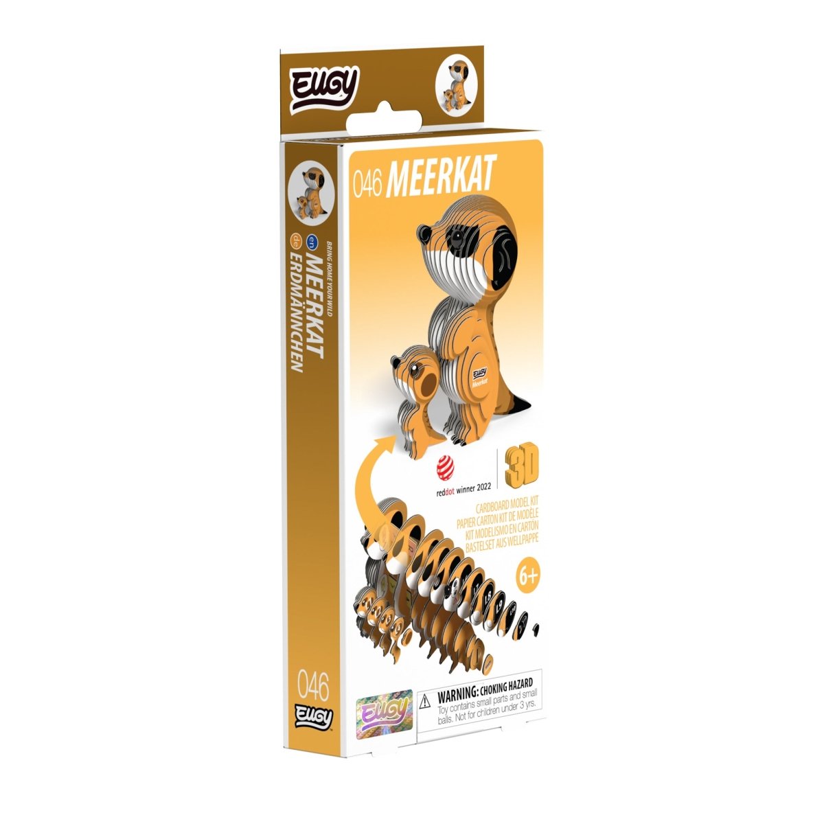 EUGY Meerkat 3D cardboard model kit - box front