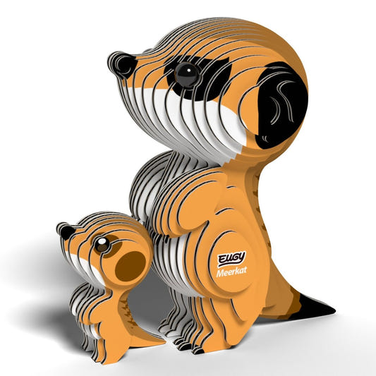 EUGY Meerkat 3D cardboard model kit - finished model