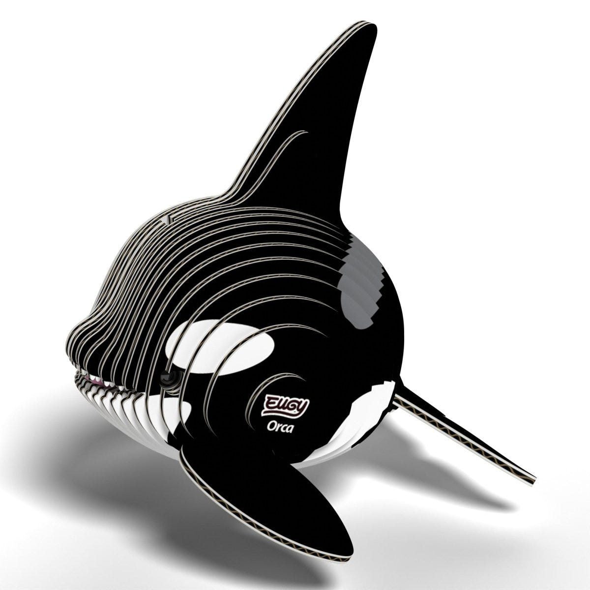 EUGY Orca 3D cardboard model kit - finished model