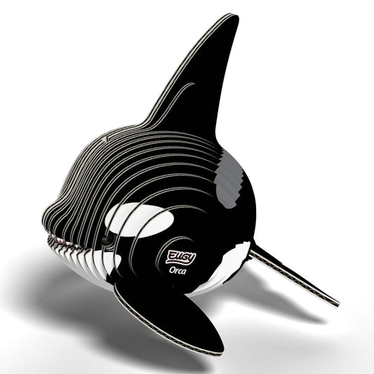 EUGY Orca 3D cardboard model kit - finished model