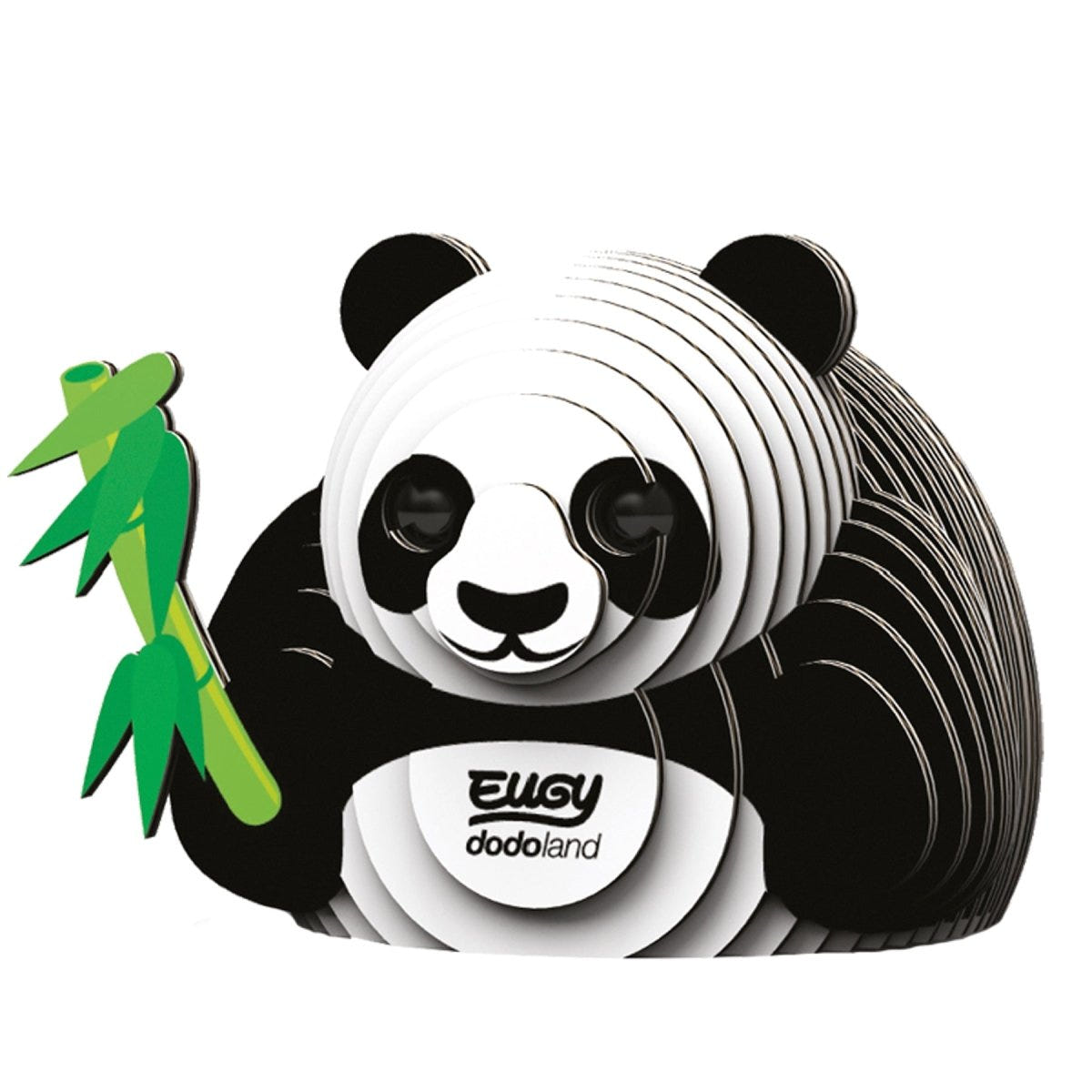 EUGY Panda 3D cardboard model kit - finished model