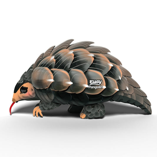 EUGY Pangolin 3D cardboard model kit - finished model