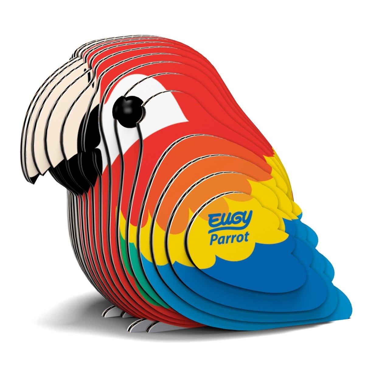 EUGY Parrot 3D cardboard model kit - finished model