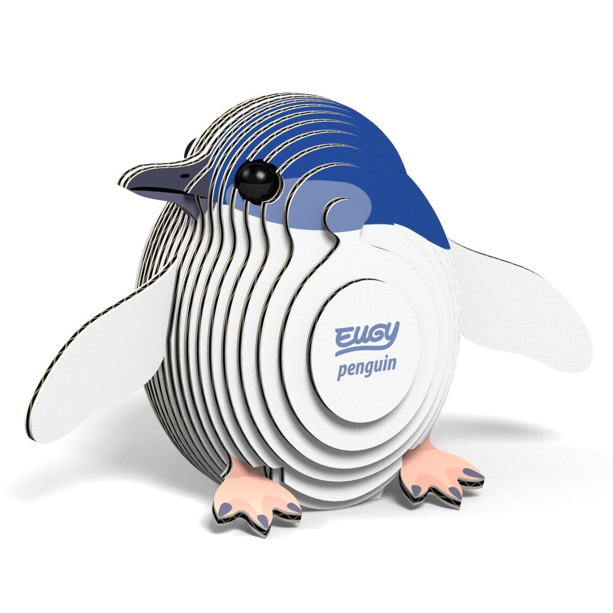 EUGY Penguin 3D cardboard model kit - finished model