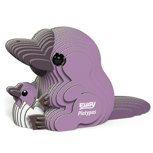 EUGY Platypus 3D cardboard model kit - finished model