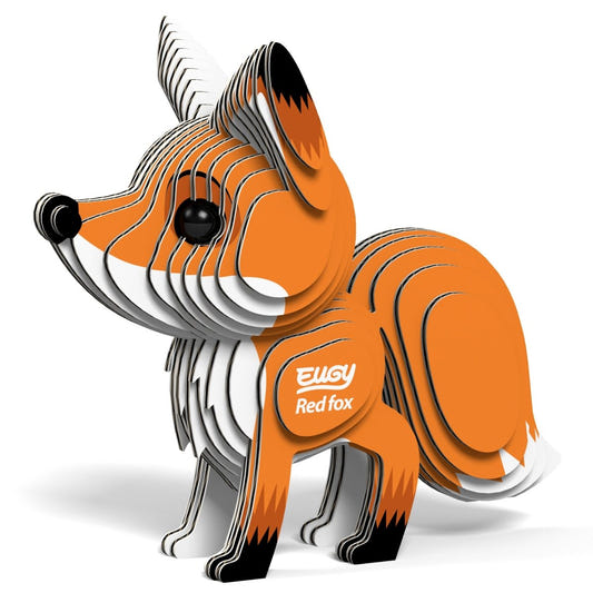 EUGY Red Fox 3D cardboard model kit - finished model