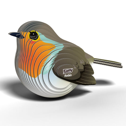 EUGY Robin 3D cardboard model kit - finished model