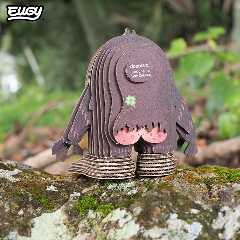 EUGY Sasquatch Big Foot 3D cardboard model kit - built model on display