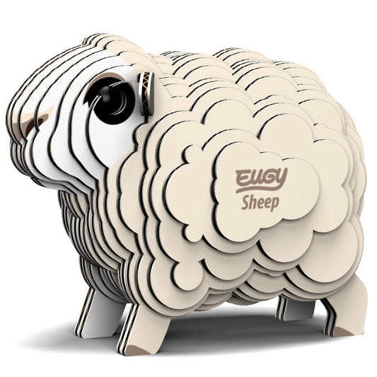 EUGY Sheep 3D cardboard model kit - finished model