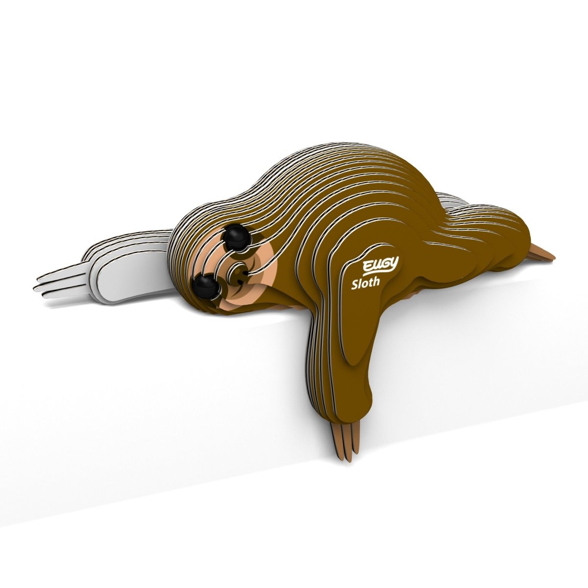 EUGY Sloth 3D cardboard model kit - finished model