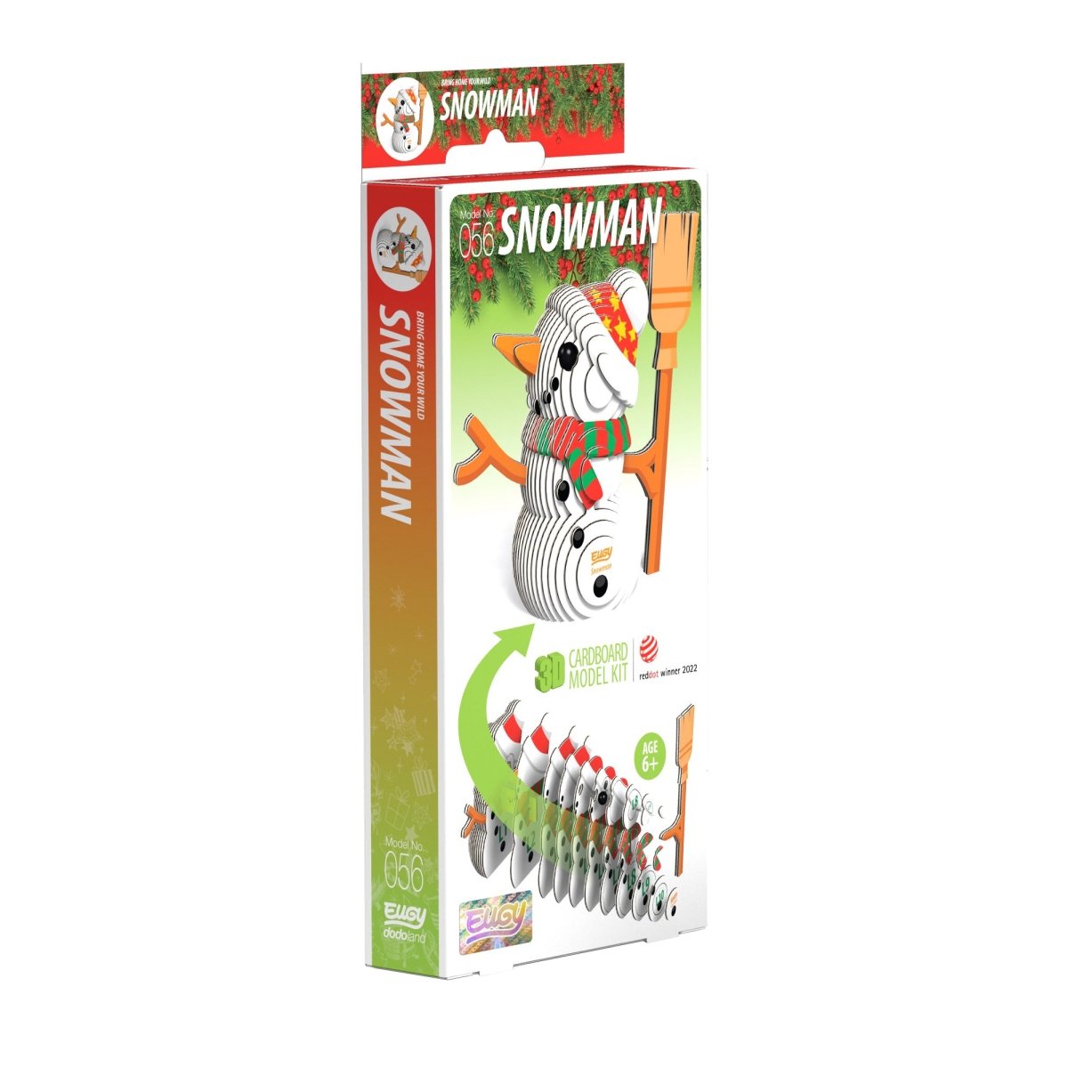 EUGY Snowman 3D cardboard model kit - box front