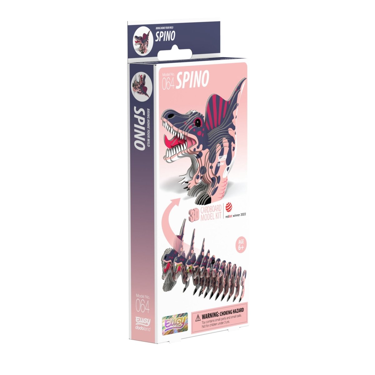 EUGY Spino 3D cardboard model kit - box front