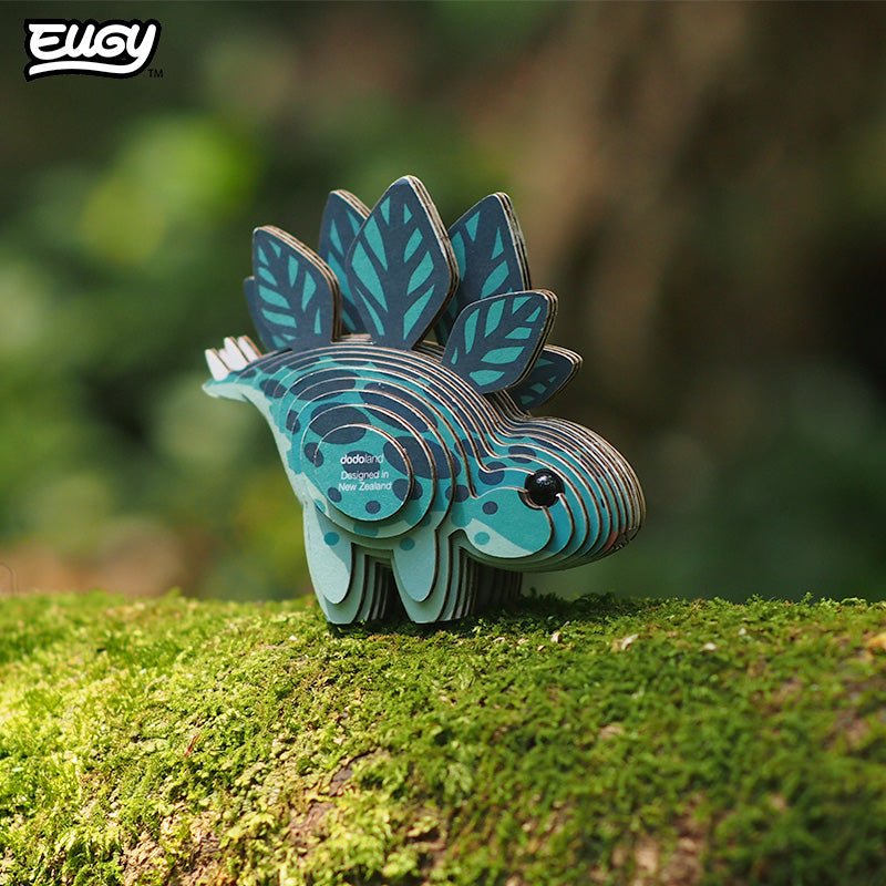 EUGY Stego 3D cardboard model kit - built model on display