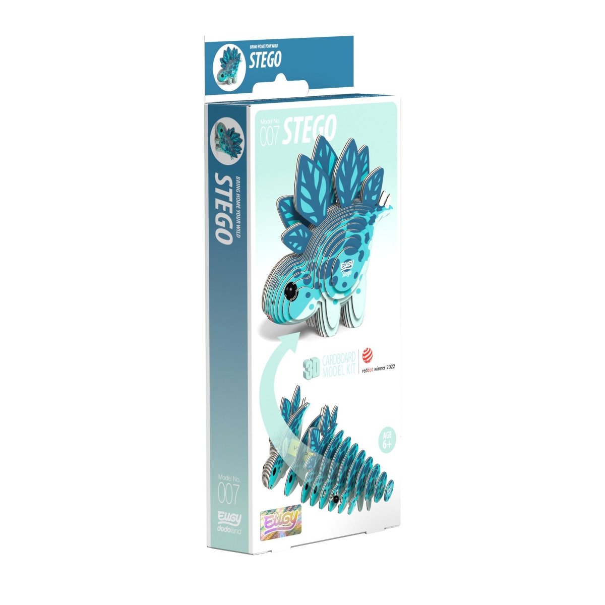 EUGY Stego 3D cardboard model kit - box front