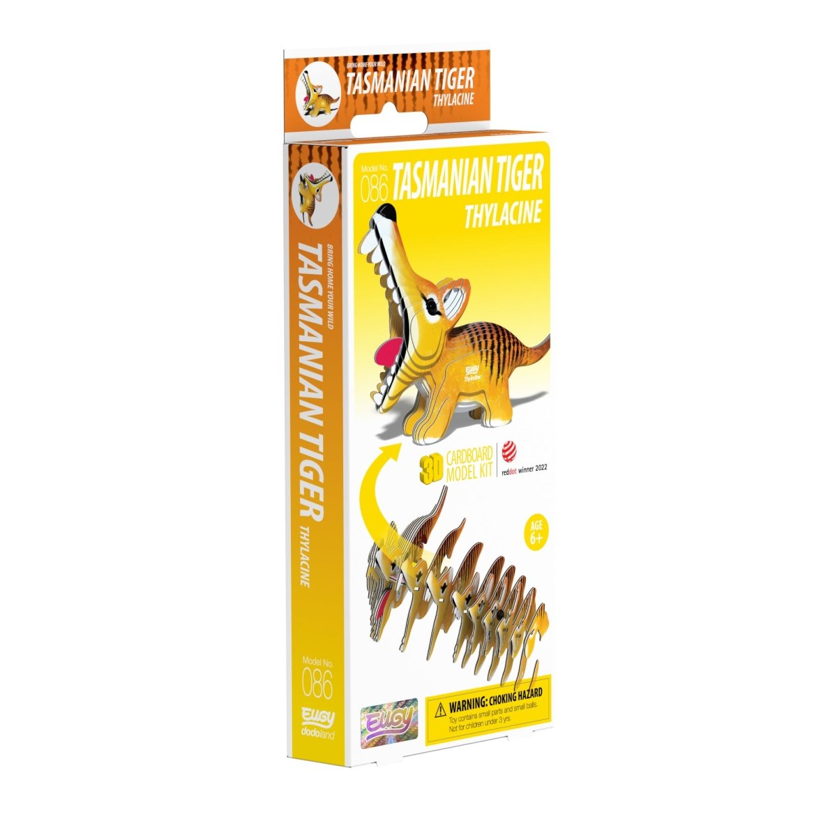 EUGY Tasmanian Tiger 3D cardboard model kit - box front