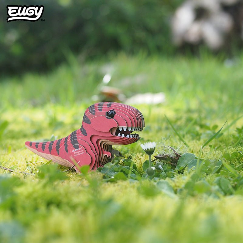 EUGY Tyranno 3D cardboard model kit - built model on display