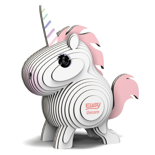 EUGY Unicorn 3D cardboard model kit - finished model