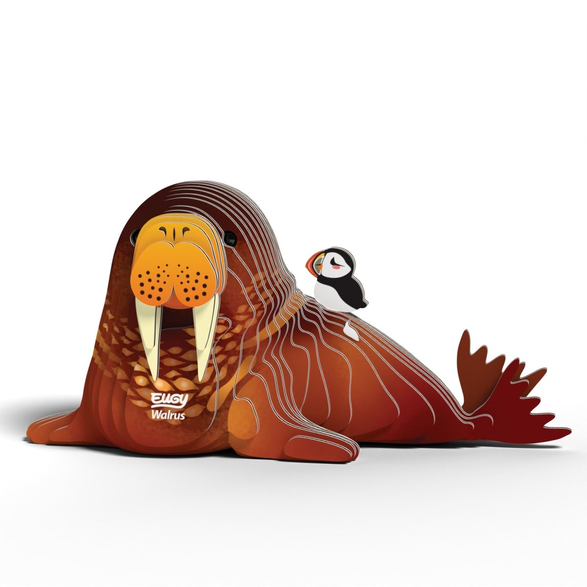 EUGY Walrus 3D cardboard model kit - finished model