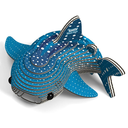 EUGY Whale Shark 3D cardboard model kit - finished model