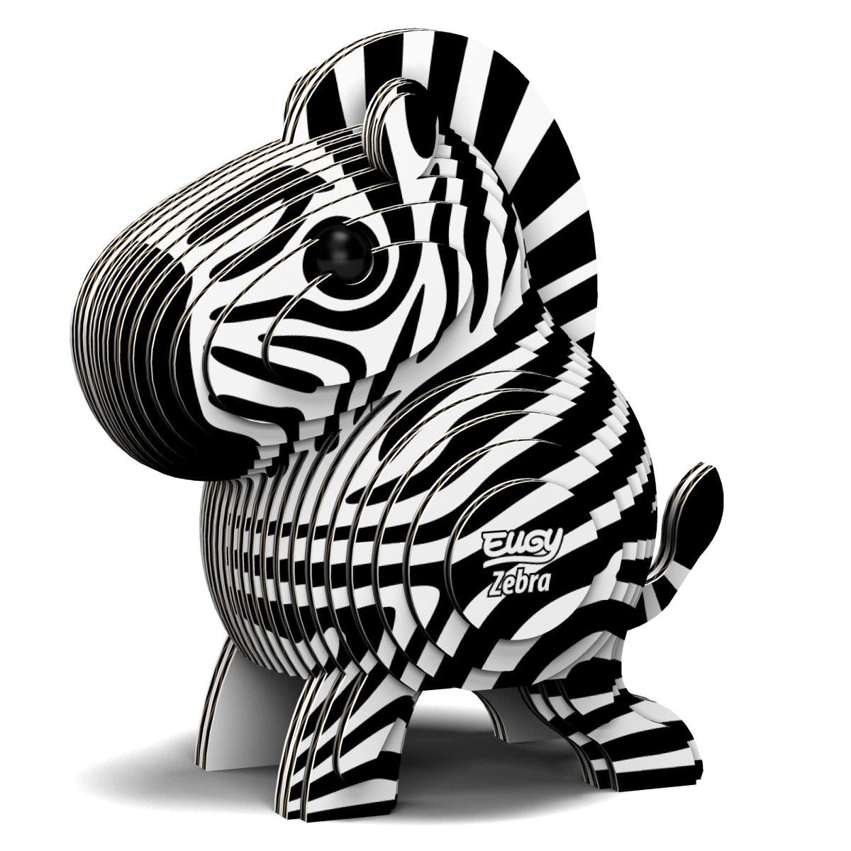 EUGY Zebra 3D cardboard model kit - finished model