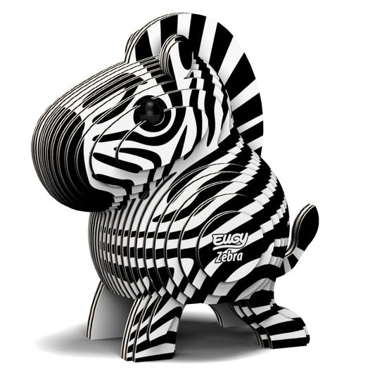EUGY Zebra 3D cardboard model kit - finished model
