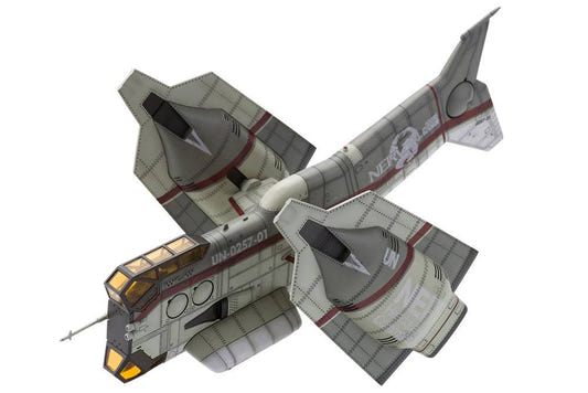 Kotobukiya Evangelion 3.0 YAGR-N101 VTOL aircraft 1/100 model kit in grey, cut-out