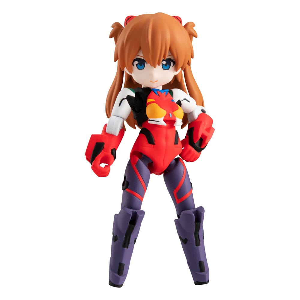Megahouse Desktop Army Shikinami Asuka Langley figure in red plugsuit, standing front view