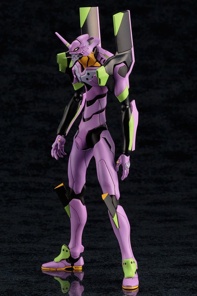 Evangelion Test Type-01 TV Ver. plastic model standing, front three-quarter view