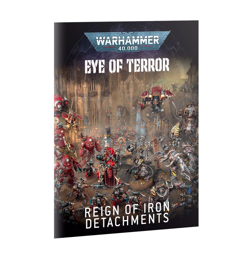 Eye of Terror: Reign of Iron Detachments booklet cover showing a painted battle scene