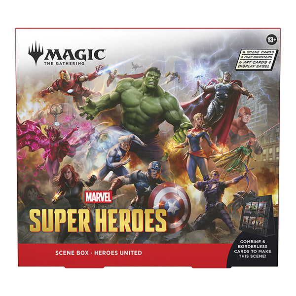 Magic The Gathering -  Marvel Super Heroes Scene Box - Heroes United