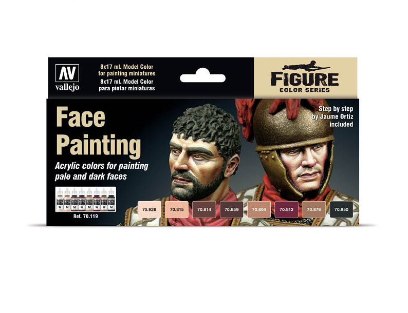 Vallejo Model Color Set - Faces Painting Set (x8) - Loaded Dice
