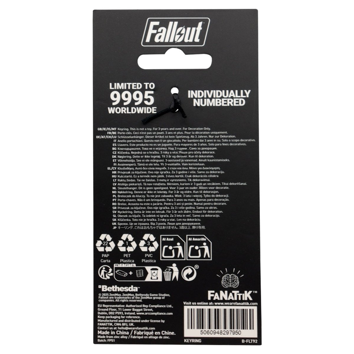 Fallout Limited Edition Nuka-Cola Keyring - Loaded Dice