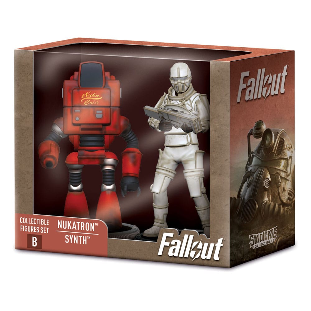 Fallout collectible mini figures 2-pack box B with Nukatron and Synth in the window