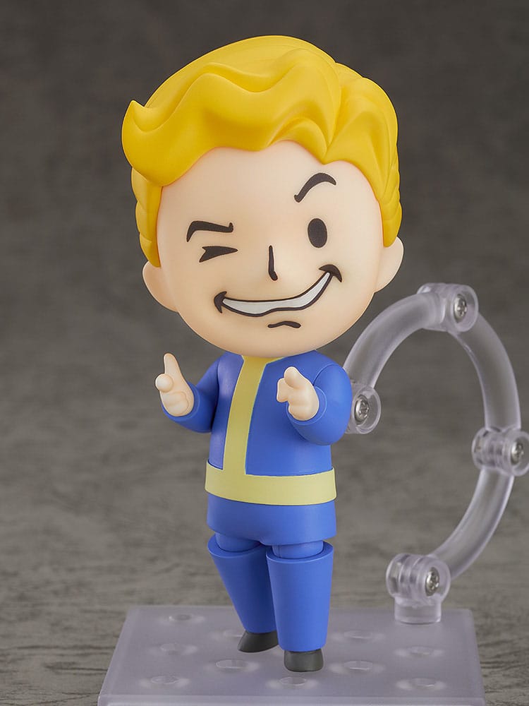 Vault Boy 76 Nendoroid with winking faceplate pointing both fingers