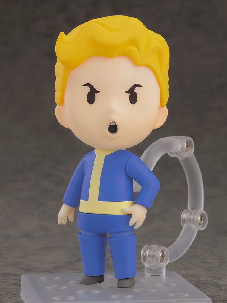 Vault Boy 76 Nendoroid with angry faceplate and hands on hips