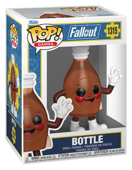 Fallout Bottle Pop! Games vinyl figure in its window box, number 1315