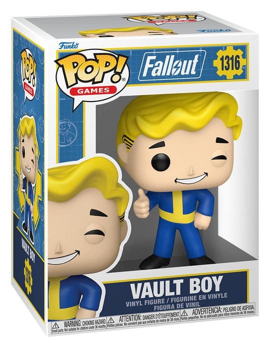 Fallout Vault Boy Pop! Games vinyl figure in its window box, number 1316