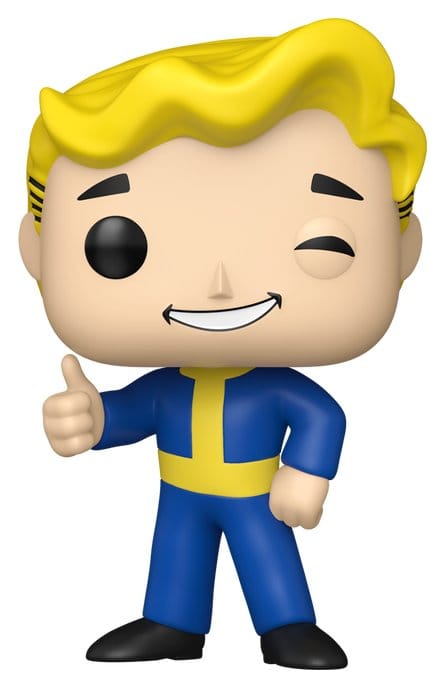 Funko Pop! Vault Boy figure from Fallout giving a thumbs up and a wink