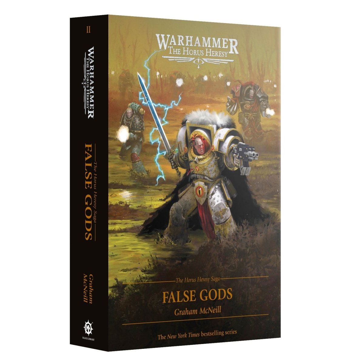 Book titled 'False Gods' from the Warhammer series on a white background