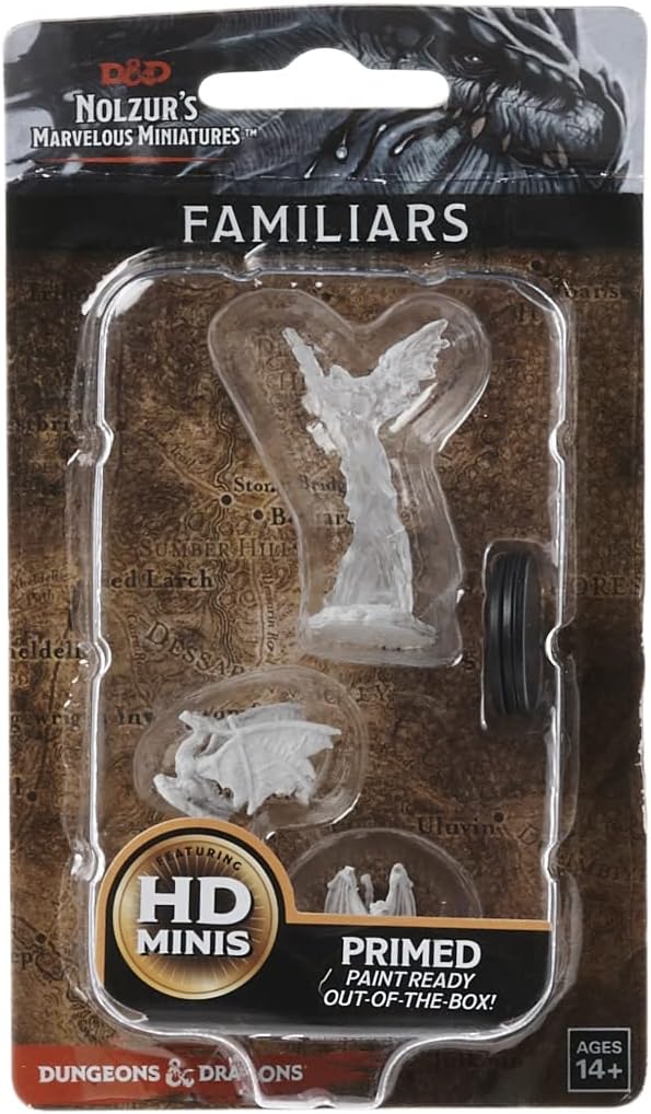 WizKids D&D Nolzur's Marvelous Miniatures Familiars in blister pack, front of pack