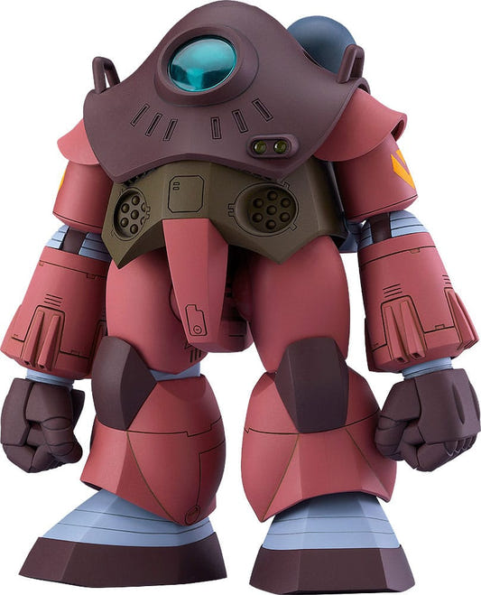 Max Factory Combat Armors MAX 12 Soltic H404S Mackerel 1/72 kit built, front view in red and brown