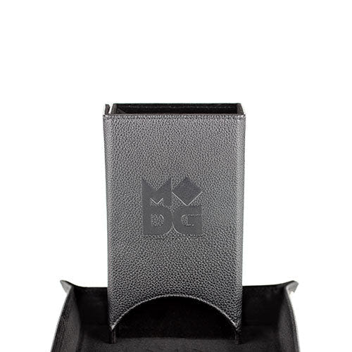 Fanroll fold-up dice tower with leatherette finish and embossed logo