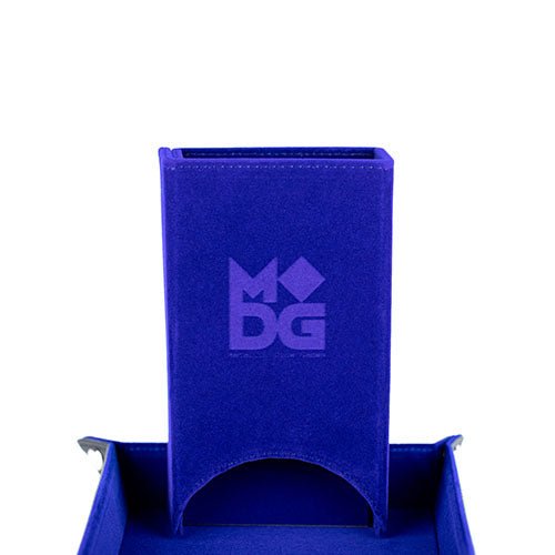 Fanroll - Fold Up Dice Tower - Blue - Loaded Dice