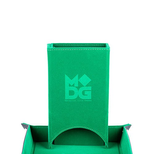 Fanroll - Fold Up Dice Tower - Green - Loaded Dice