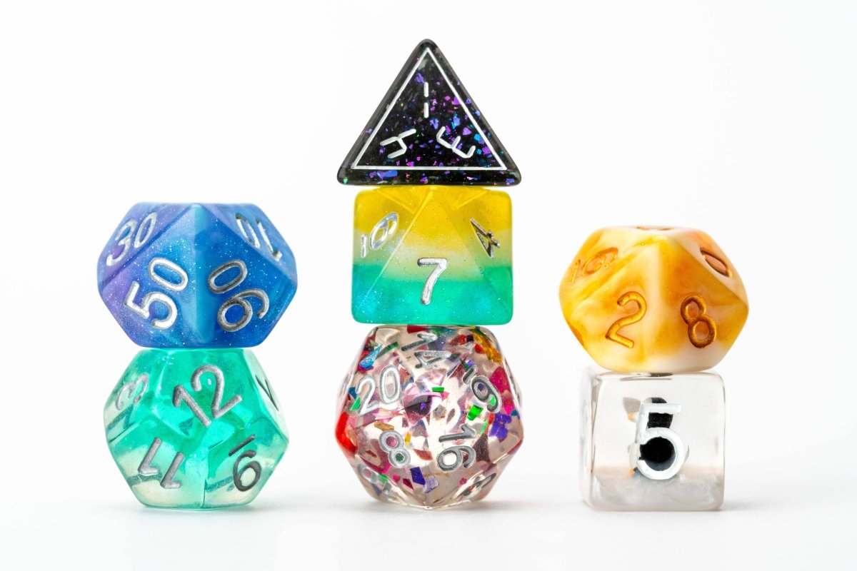 Fanroll - Mystery Misfit Resin Polyhedral Dice Set - Loaded Dice