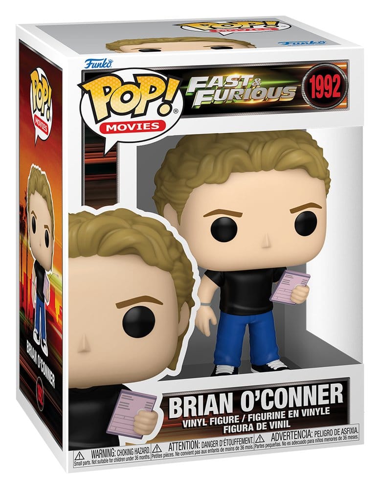 Funko Pop! Movies Brian O'Conner no. 1992 in Fast & Furious window box packaging