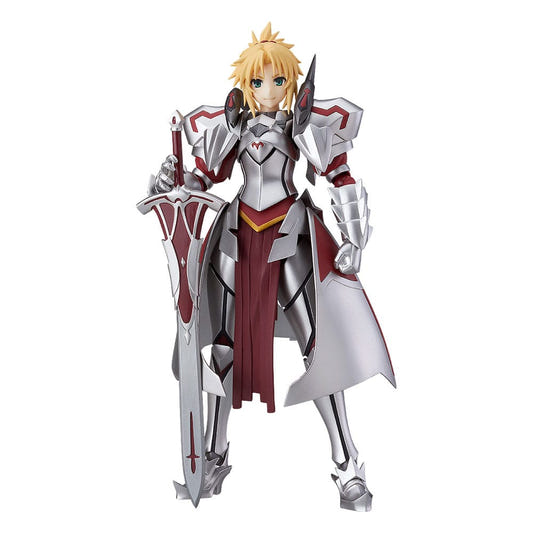 Max Factory figma Saber of Red from Fate/Apocrypha in silver and red armour with sword, front view