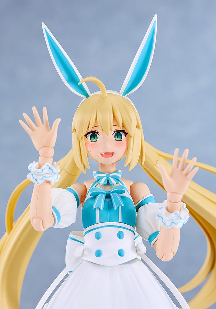 Close-up of Altria Caster Plamatea kit smiling face with both hands raised