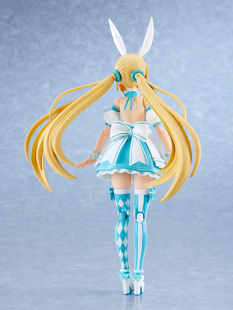 Rear view of the Altria Caster Plamatea kit showing twin tails and dress bow